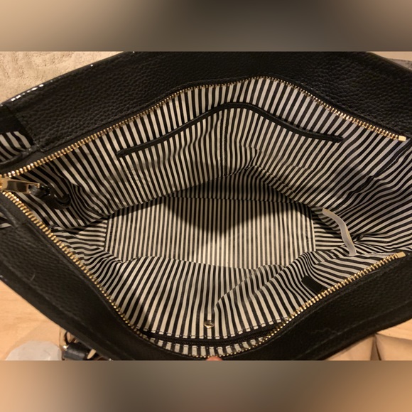 Kate Spade Large Tote Bag Black Zipper Top Purse - Picture 6 of 10